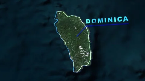 Dominica Map Animation Stock Footage 273307418