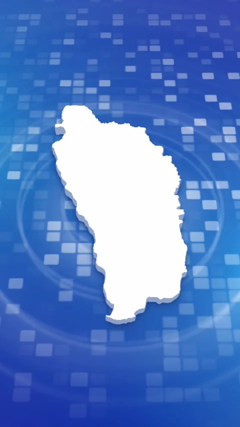 Dominica Map Intro 스톡 동영상 259979589