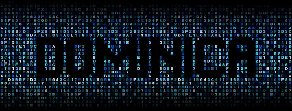 Dominica text on hex code illustration Stock Illustration