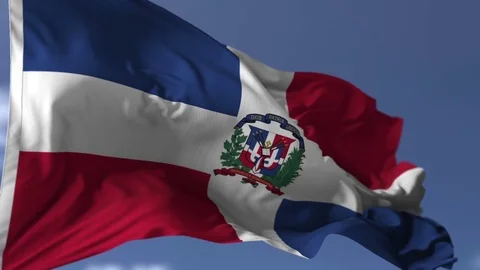 Dominical Republic Flag 動画素材 76022476