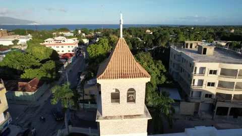 Dominican Bell tower Stock Footage 255096173