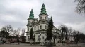 Dominican church in Ternopil, western Ukraine HD Footage