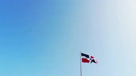 Dominican flag 스톡 동영상 157641733
