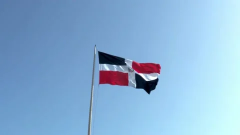 Dominican flag 스톡 동영상 157641827