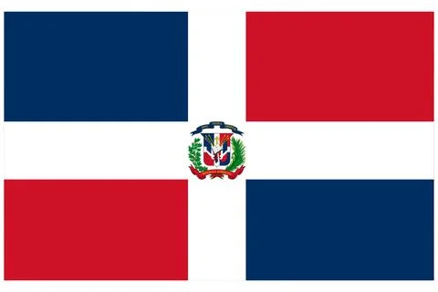 Dominican Flag Illustrazione stock