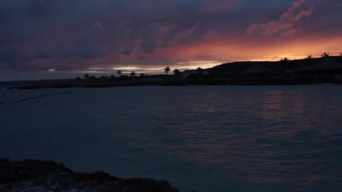 Dominican Republic Beach at Sunset Stock Footage 181567467
