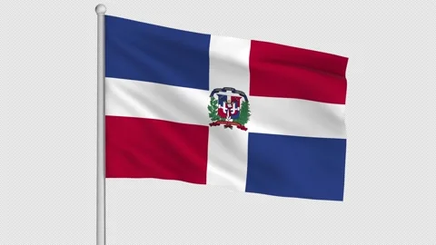 Dominican Republic Flag Video stock 226985191