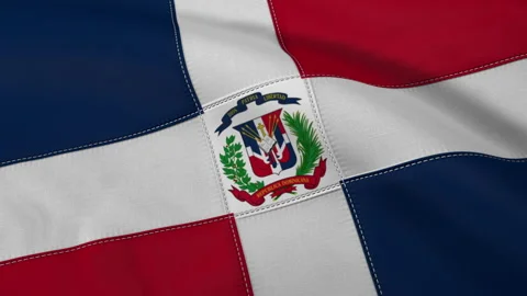 Dominican Republic Flag Loop Stock Footage 241243907