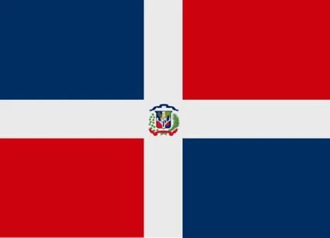 Dominican republic flag vector Ilustração Stock