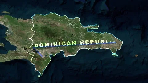 Dominican Republic Map Animation Stock Footage 273307420