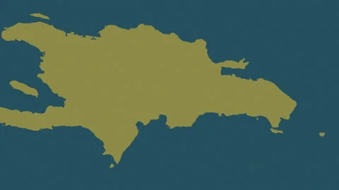 Dominican Republic map - drive. Shadow. Pattern. Video stock 148119313