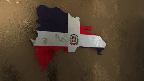 Dominican republic map Stock Footage 277866358