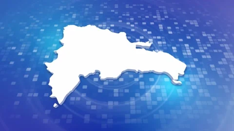 Dominican Republic Map Intro Stock Footage 247910330