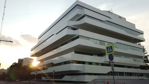 Dominion Tower at sunset Video stock 156741326