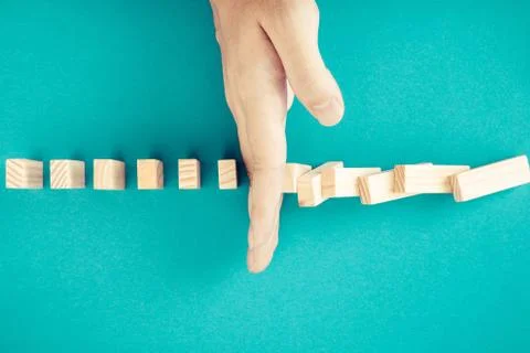 Domino block Stock Photos