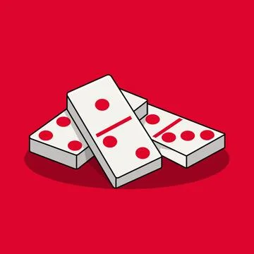 Domino Card Stock Illustration