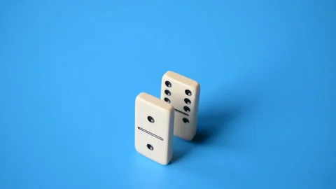 Domino chips construction Stock Footage 119289810