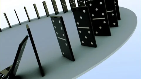 Domino Circle (HD) Stock Footage 7727182