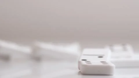 The Domino Effect and a finger Video stock 249906128