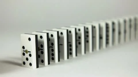 Domino effect Stock Footage 9687002