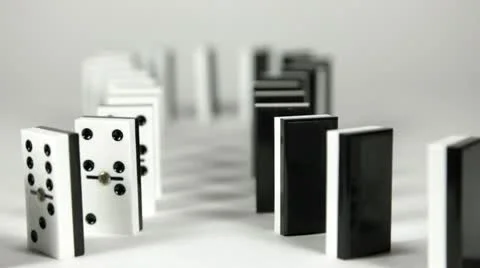 Domino effect Stock Footage 10566421