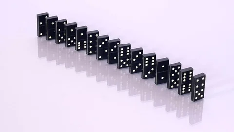 Domino effect Stock Footage 70376365