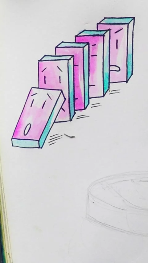 Domino effect Stock Footage 288605193