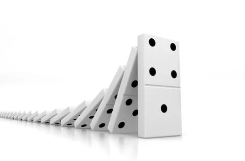 Domino Effect Stock Illustration