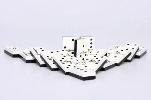 Domino effect Foto stock