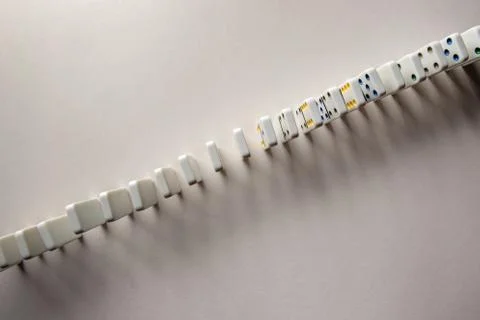 The domino effect Stock Photos