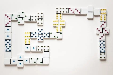 The domino effect Foto stock