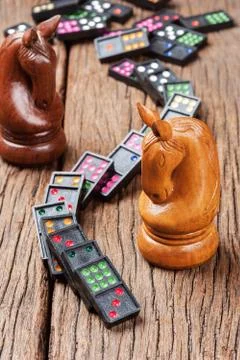 Domino effect Foto stock