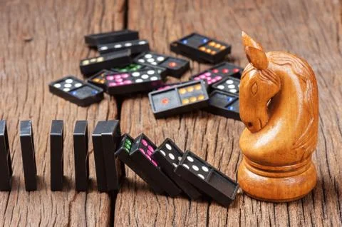 Domino effect Stock Photos