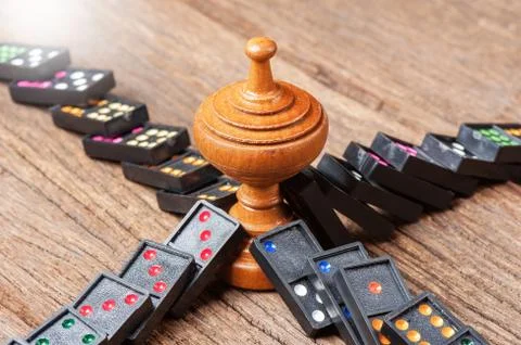 Domino effect Stock Photos