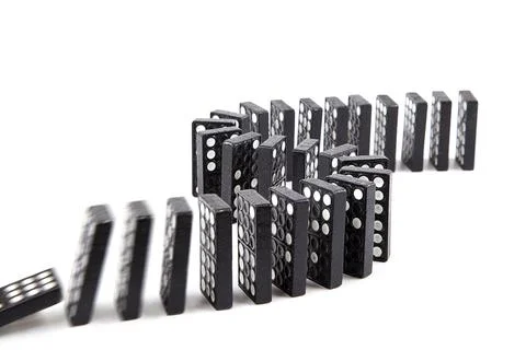 Domino effect Stock Photos