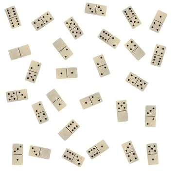 Domino flat, rectangular block. 库存插图