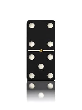 Domino game bone close up isolated Stock-Illustration