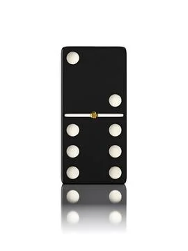 Domino game bone close up isolated Stock-Illustration