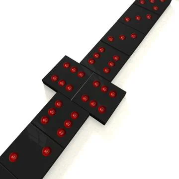 Domino game Stock Illustration