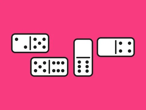 Domino Game. Stock Illustration