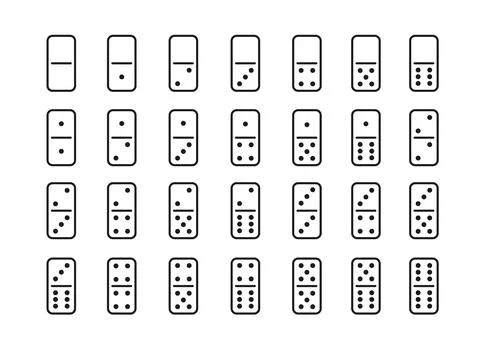 Domino Game Illustrazione stock