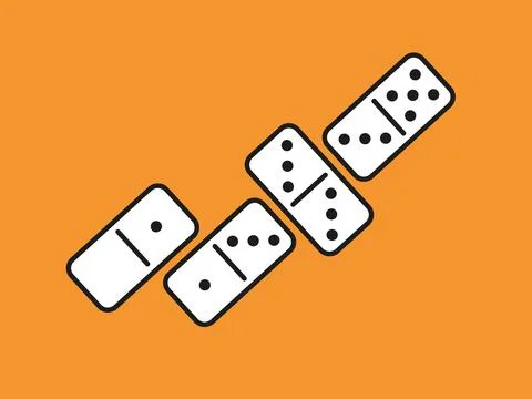 Domino Game. Stock Illustration