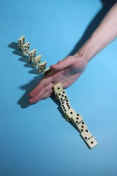 Domino game Stock Photos