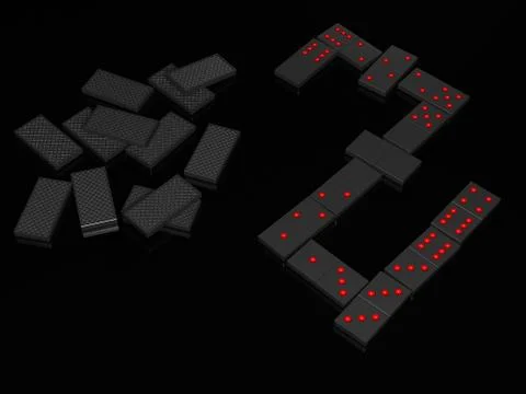 Domino Stock Illustration