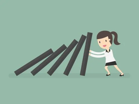 Domino Stock-Illustration