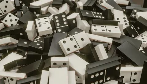 Domino pieces Stock Illustration