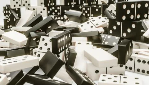 Domino pieces Stock Illustration