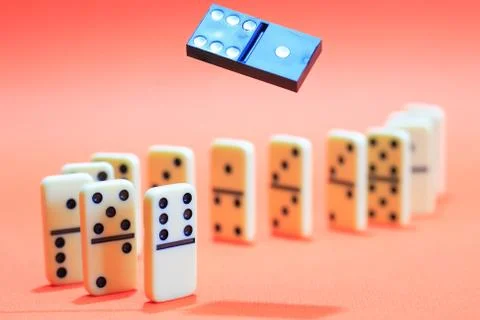 Domino Principle Concept Stock Photos
