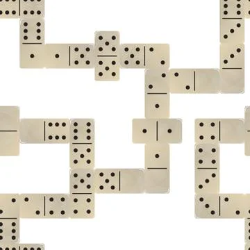 Domino seamless pattern background. Stock Illustration