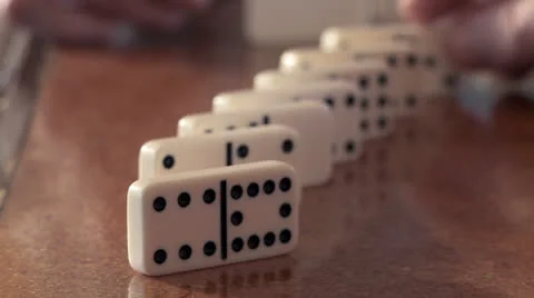 Dominoes 1 Stock Footage 26067895